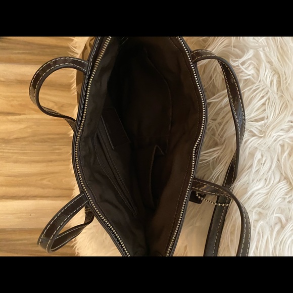 Brown Canvas Coach Tote - Picture 6 of 8